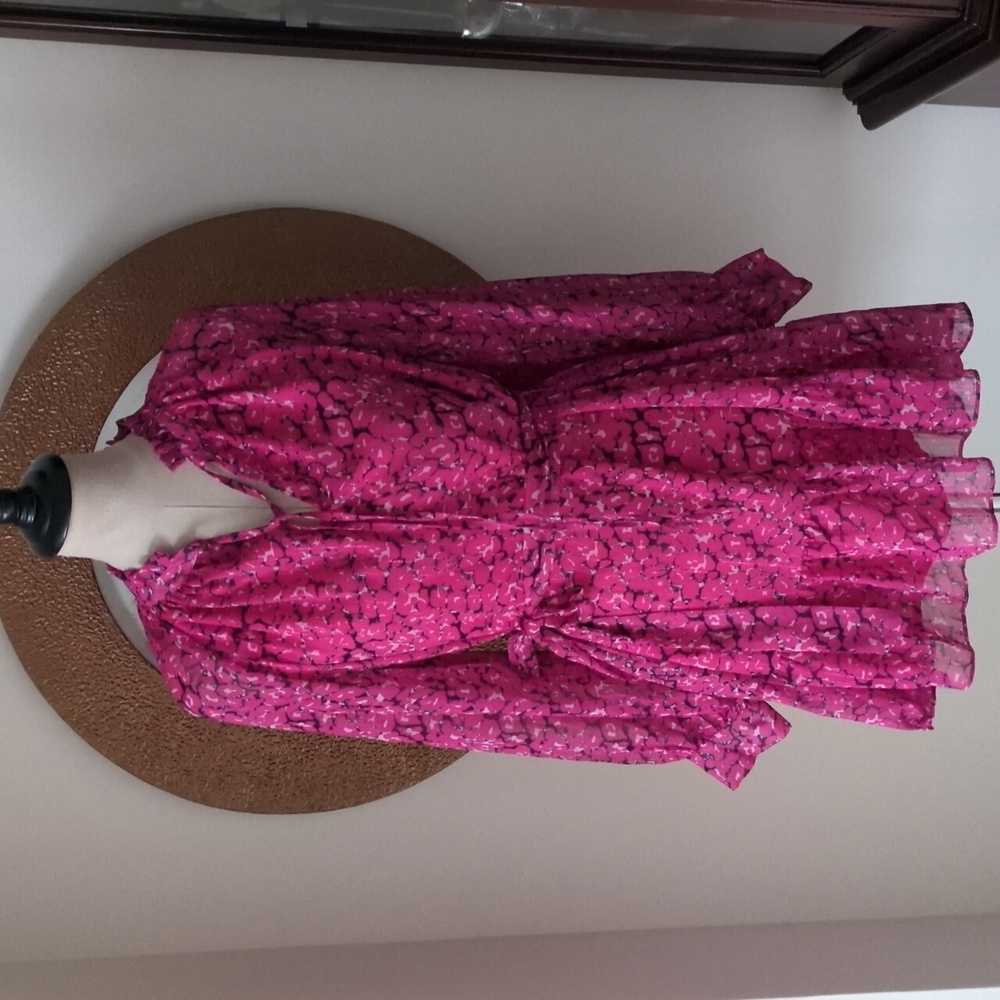 FATE Pink Floral Long Sleeve Dress